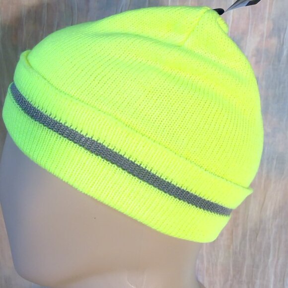 OccuNomix Cold Stress Safety Gear Yellow Knit Cap - Picture 2 of 7